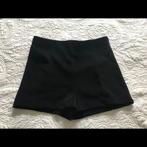 Black high waisted shorts